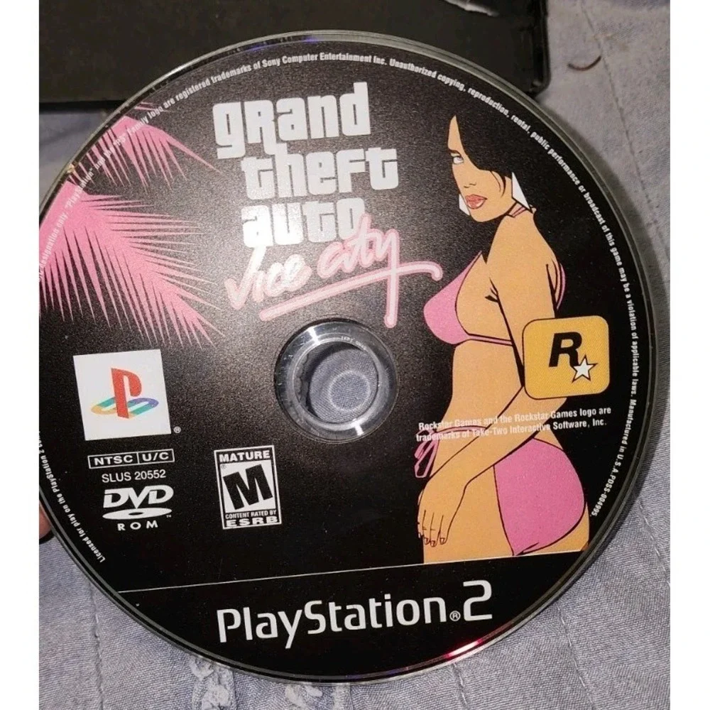 Grand Theft Auto Vice City Sony PlayStation 2, 2002 GTA Disc Only Works Good
